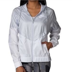 Nike White Windbreaker
